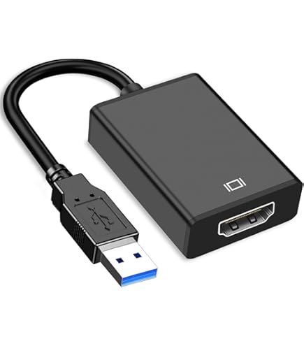 Amazon.co.jp: USB HDMI 変換アダプタ USB3.0 変換 ケーブル 内蔵
