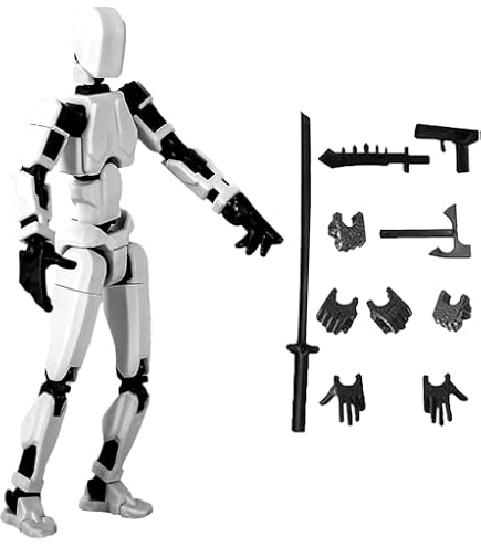 Amazon.co.jp: KJMYYXGS ラッキー13アクションフィギュア5点、T13