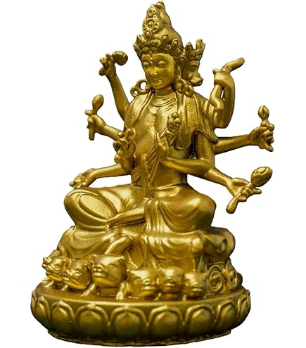 Amazon｜摩利支天 仏像 立像 騎猪像 木彫り 仏像 守護神 総高28cm