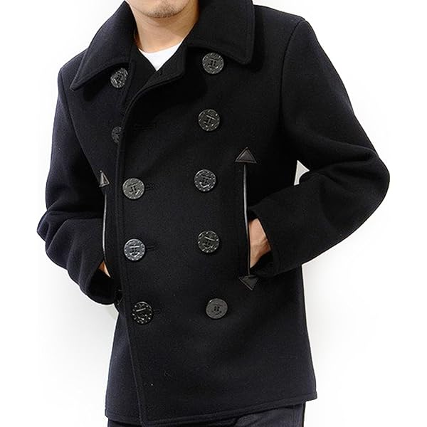 Amazon | [バズリクソンズ] BR11554 ピーコート PEA COAT 36oz