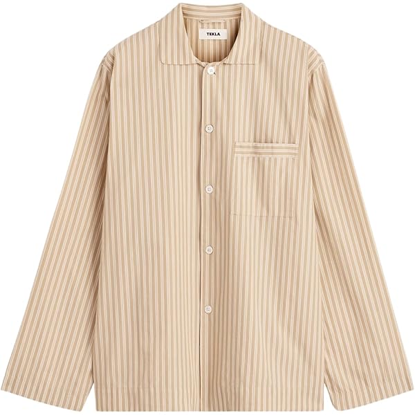 Amazon | [TEKLA] [テクラ]パジャマ 長袖シャツ Mサイズ ライトブルー