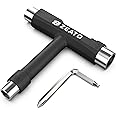 Zeato All-in-One Skate Tools Multi-Function Portable Skateboard T Tool Accessory with T-Type Allen Key and L-Type Phillips He