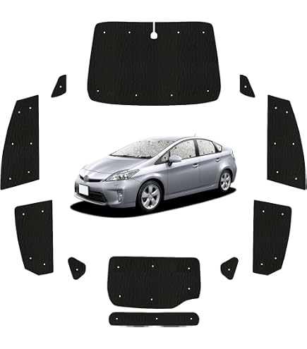 Amazon | プリウス対応 30系 サンシェード 1台分 全窓用 11枚セット 車