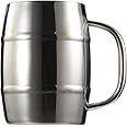 キャプテンスタッグ(CAPTAIN STAG) コップ マグカップ ビールジョッキ ダブルステンレス 樽型