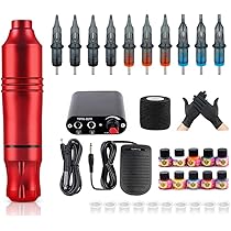 タトゥーカートリッジ タトゥーマシン タトゥーマシンセット カートリッジ針付き タトゥーマシンセット