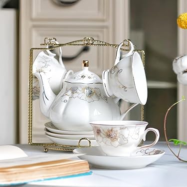 Amazon.co.jp: エレガント ピンク セラミック ティー セット