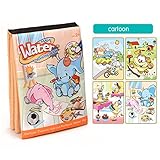 Liebeye 布製書籍　マジック　ペン　落書き　動物教育玩具　ギフト　ベビー　柔らかい　布　マジック　ウォーター　ドロー　イング　ブック 漫画の象