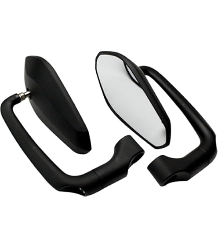 Amazon | 汎用 バレンミラー マットブラック 取り付けネジ10mm/8mm