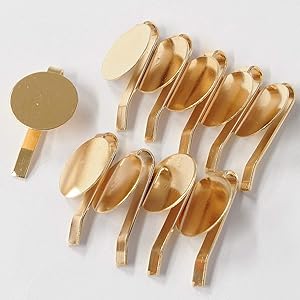 ポニーフック 10個セット 皿付き ゴールド ヘアアクセサリー