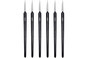 GOODCHI 面相筆 勾線筆 ペイントブラシ 極細美術画線筆 プラモデル 筆 フィギュア 塗装 セット 6本セット 超極細の00000