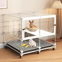 小動物用ケージ クリーム色 Amazon | TAYTHI小動物ケージ デグー ケージ 屋内用バニーケージ