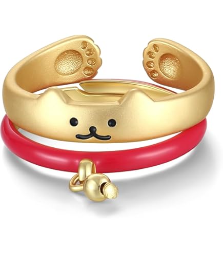 Amazon.co.jp: ツモリチサト 花ネコ指輪 リング 猫 キラネコ 