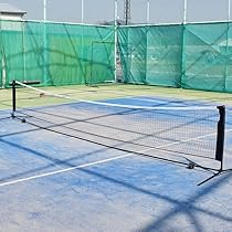 テニス バドミントン兼用ネット　 テニピン対応 テニス馬鹿 5.5Mバージョン ポータブル簡易ネット テニス
