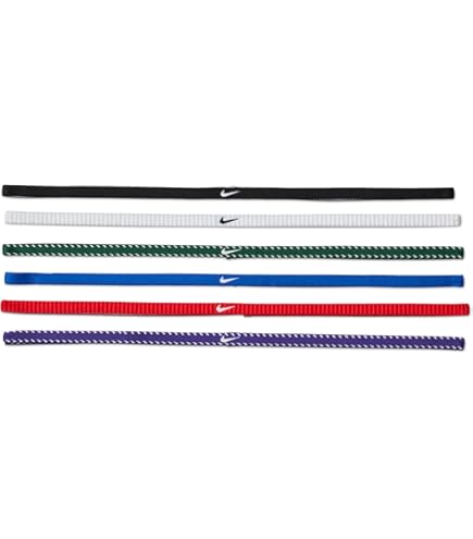 Amazon.co.jp: ナイキ チップ スウッシュ スポーツ ヘッドバンド 6本