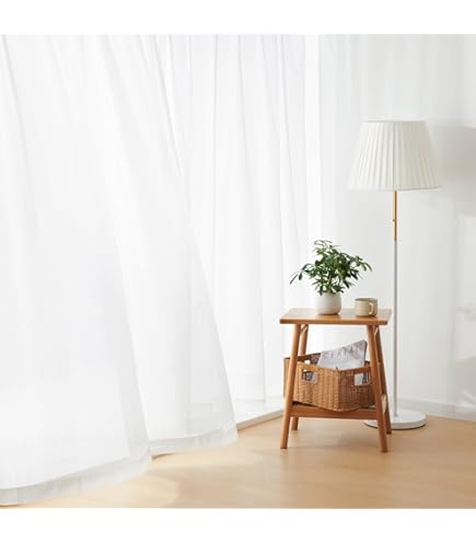 Amazon｜カインズ(CAINZ) フラット レースカーテン 100cm×108cm 2枚組