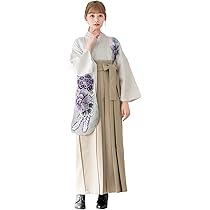 Amazon | [SOUBIEN] ソウビエン 袴4点セット（二尺袖着物/袴/襦袢/下帯 