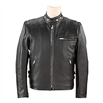 ‼️マサです‼️羊革　ジャケット　XL　＋本革ライダー手袋付き Mo-LAWS 大きいサイズ レザージャケット メンズ ダブル