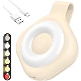 Divava Nurse Night Light Clip for Badge - Rechargeable Magnetic Badge Light with 6 Brightness & 3 Color Modes, Hands-Free Nur