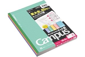 コクヨ キャンパスノート ドット入り罫線 色それぞれ5冊パック B5 A罫 30枚 ノ-3CATNX5