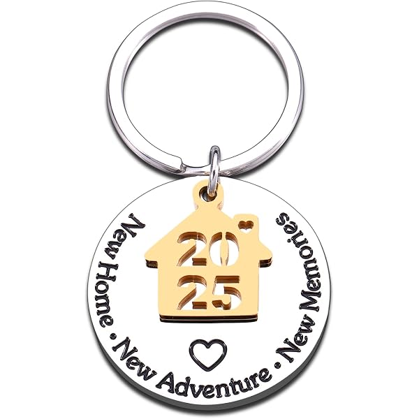 Maxforever 'New Home, New Adventures' Keychain - Stainless Steel Housewarming Gift For Family & Friends - View #5