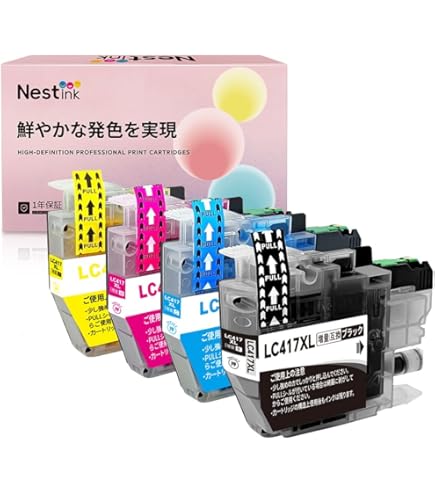 Amazon.co.jp: LC417XL-4PKインク ブラザー用LC417 XL 4色カラー対応