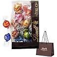リンツ Lindt チョコレート リンドール 10種類アソート 定番フレーバー 20個 個包装 プレゼント リーフレット付 手提げ袋付き ショッピングバッグS付