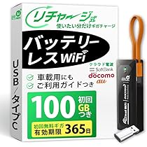 Amazon.co.jp: USB型 ポケットWiFi 100GB 国内チャージ [365