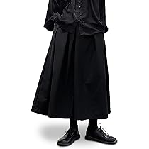 Amazon | [Silver & Style] メンズ 袴パンツ ワイドパンツ 黒