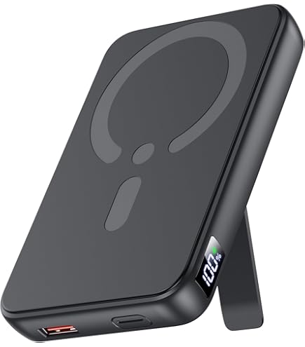 Amazon | MagSafe対応 モバイルバッテリー マッグネット式ワイヤレス