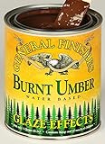 一般的な仕上げ水based Glaze効果Burnt Umber Quart