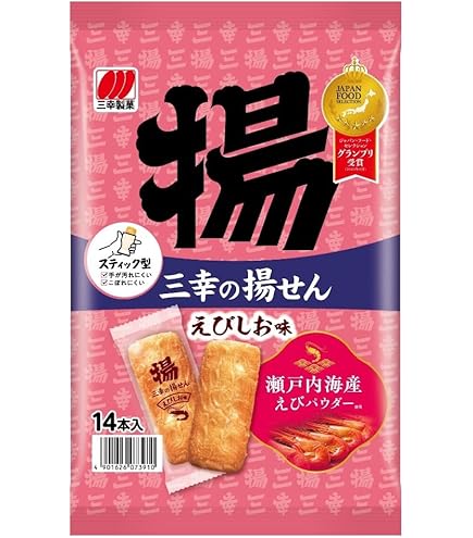 Amazon.co.jp: 三幸製菓 三幸の揚せんえびしお味 16本×12袋 : 食品