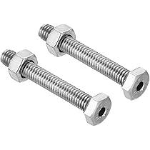 Amazon | PATIKIL M6x40mm 中空外六角ねじ 2セット入り 円筒形