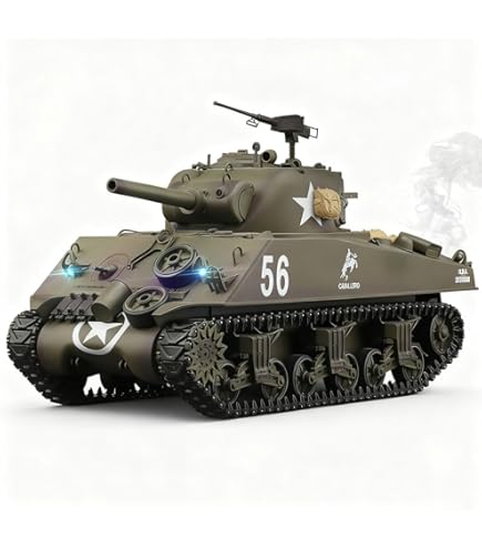 Amazon.co.jp: 戦車 ラジコン米陸軍シャーマンM4A3中戦車 ユニークな