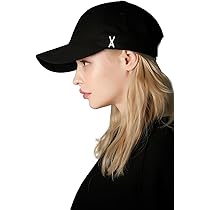 Amazon.co.jp: [VARZAR] Label visor over fit ball cap Black