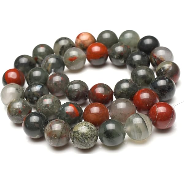 パワーストーン　イギリス Amazon.co.jp: 【 福縁閣 】アフリカブラッドストーン 10mm 1連