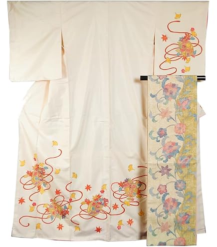 Amazon.co.jp: D783本場大島紬 源氏香 柄刺繍 訪問着 正絹着物袷