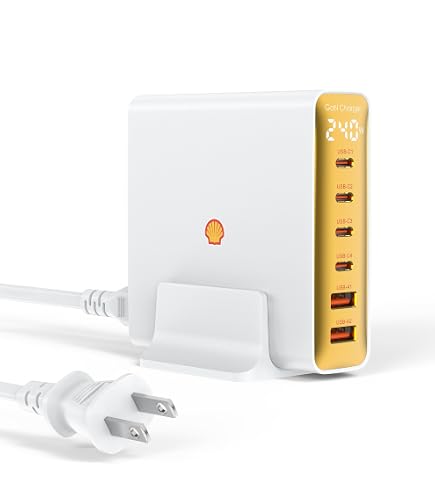 Amazon.co.jp: Shell 急速充電器 合計140W高出力 5台同時充電 (USB-C