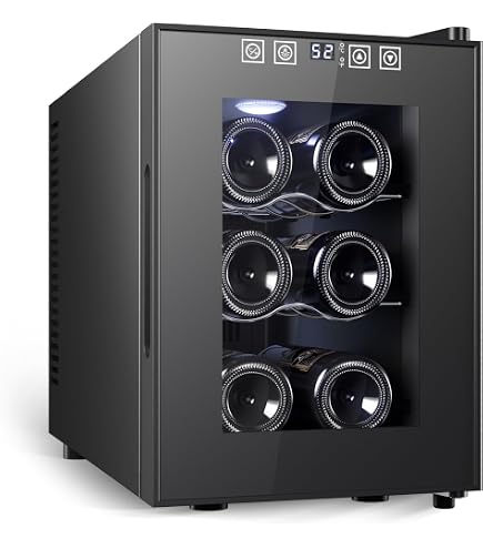 Amazon.co.jp: ワインセラー 12本収納 33L 12~18℃ ペルチェ式ミラー