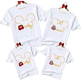 Amazon Co Jp 親子ペアルック Tシャツ 半袖 レディース T Shirt 21ミッキー愛好家のために用 お誕生日 ディズニー用ペアルック 女 親子服 キャラクタ 可愛い カジュアル 春游 夏 M ファッション