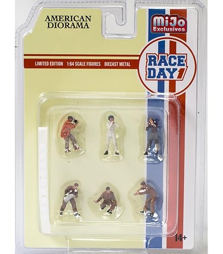 Amazon.co.jp: アメリカン ジオラマ 1/64 フィギア レースクルー