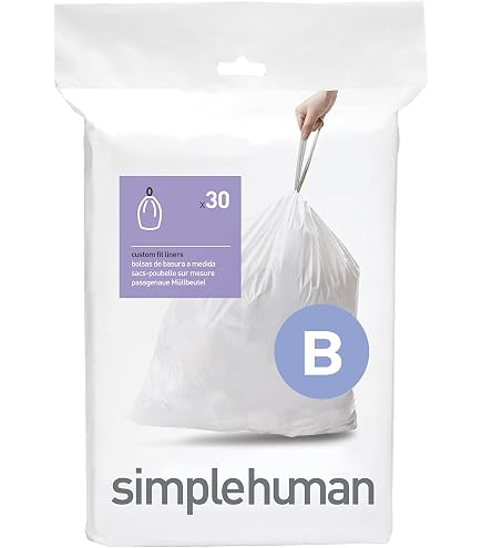 Amazon.co.jp: Simplehuman Bin Trash Can Bags Liners New 6l Litres