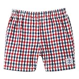 ミキハウス ホットビスケッツ(MIKIHOUSE HOT BISCUITS) チェック&ストライプ☆5分丈パンツ 120cm 赤 72-3106-959