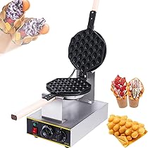 Amazon｜業務用バブルワッフルメーカー、1400ワットエッグバブル