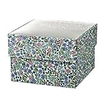 東京堂 フラワー資材 リバティプリント シースルーボックス  パープル&ピンク LB000016-110