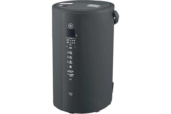 象印マホービン 加湿器 4.0L 広いリビングでも使えるハイパワー加湿タイプ スチーム式 蒸気式 フィルター不要 お手入れ簡単 ソフトブラック EE-TA60-BM