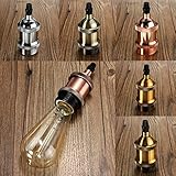 e27レトロヴィンテージアンティークエジソンDIY銅ランプライト電球ホルダーソケット(ランダム:カラー)