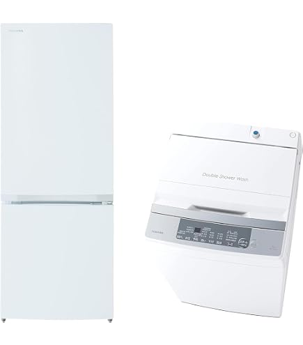 Amazon.co.jp: TOSHIBA(東芝)【3点セット】冷蔵庫 153L+洗濯機 7kg+
