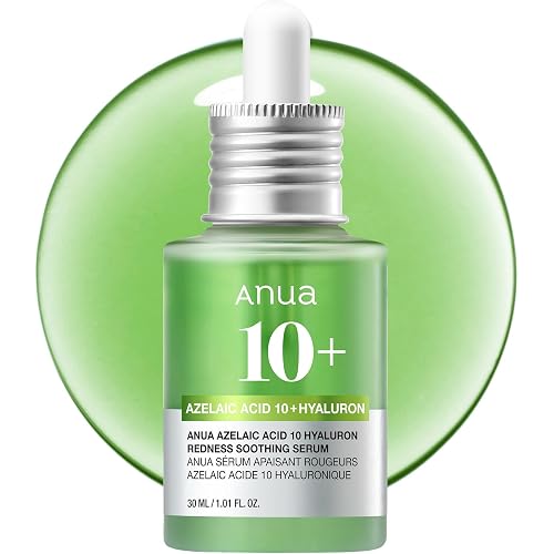 Anua Azelaic Acid 10 Hyaluron Redness Soothing Serum, 30ml | Facial Serum for Blemish-Prone & Oily-Prone Skin, Lightweight & 