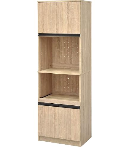 Amazon｜食器棚 90幅 ダイニングボード 90 ロー カップ バニラ 16-1