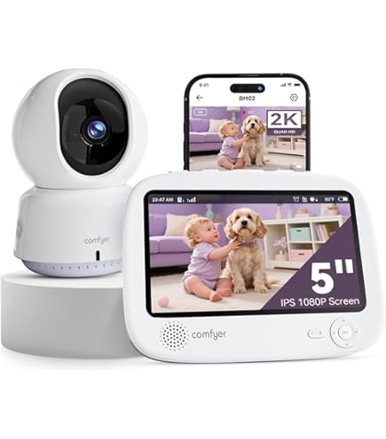IeGeek Split-Screen Baby UHD Baby Monitor With